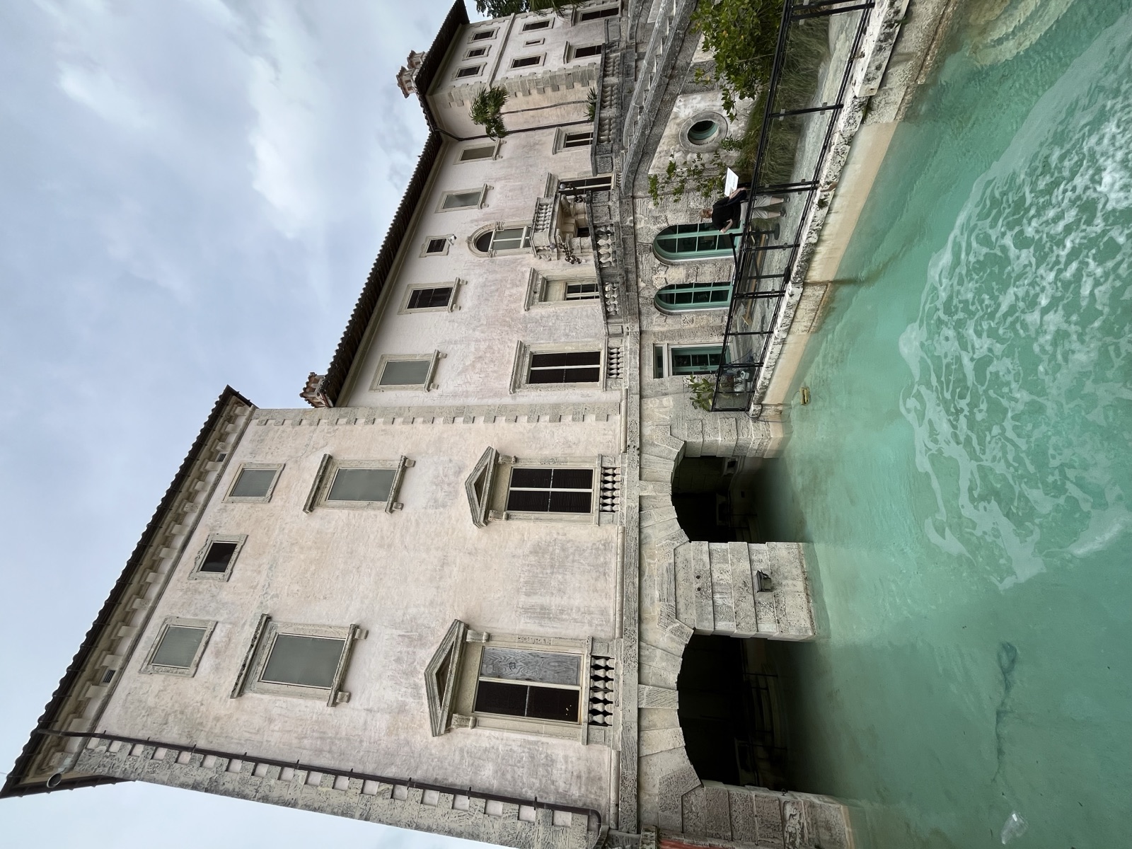The waterfront facade of Vizcaya Museum and Gardens, Miami